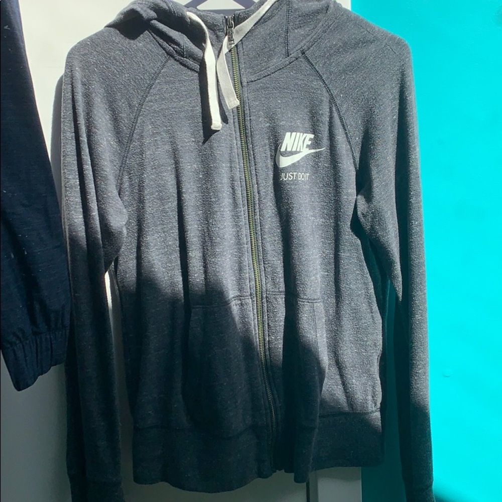 Grey Nike zip up